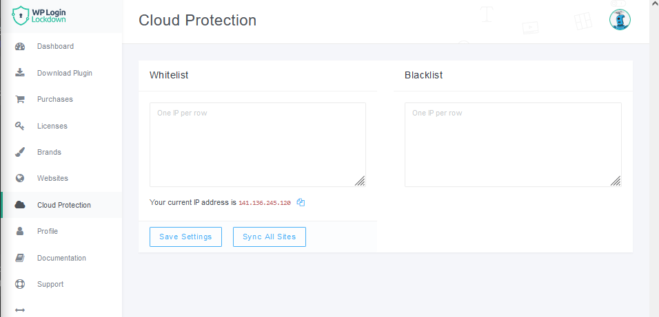 Dashboard Cloud Protection