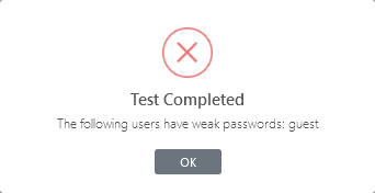 Login Lockdown - Password check - test results