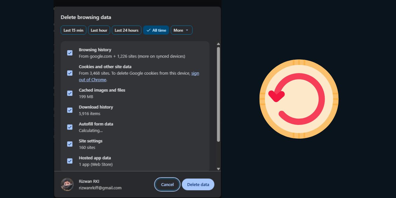Clear Browser Cache and Reload