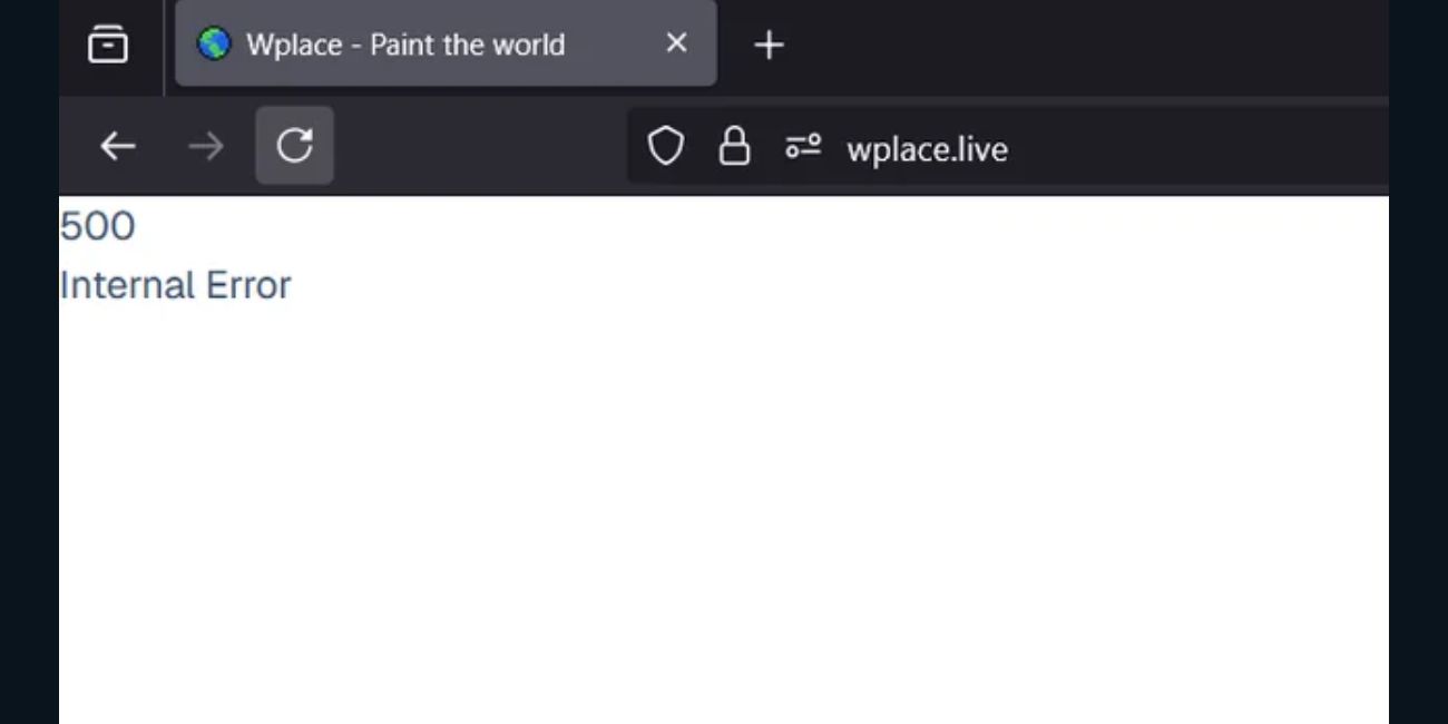 Why Wplace.live Shows a 500 Internal Error and How To Fix It – WP Login ...