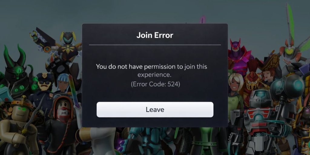 What Is Roblox Error Code 524