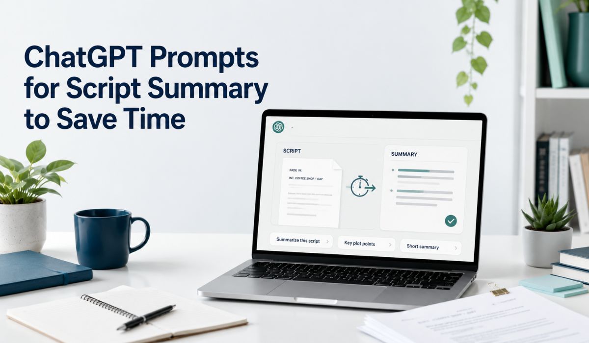 ChatGPT Prompts for Script Summary to Save Time