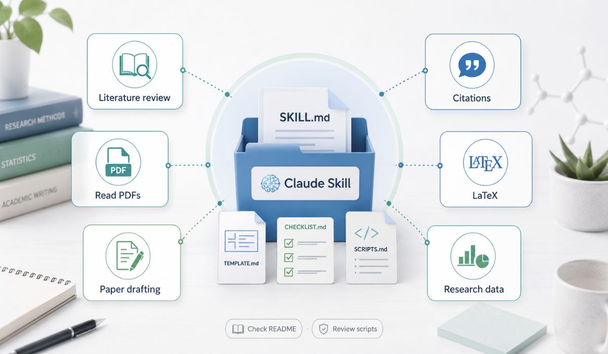 What Makes a Claude Skill Useful for Academic Research?