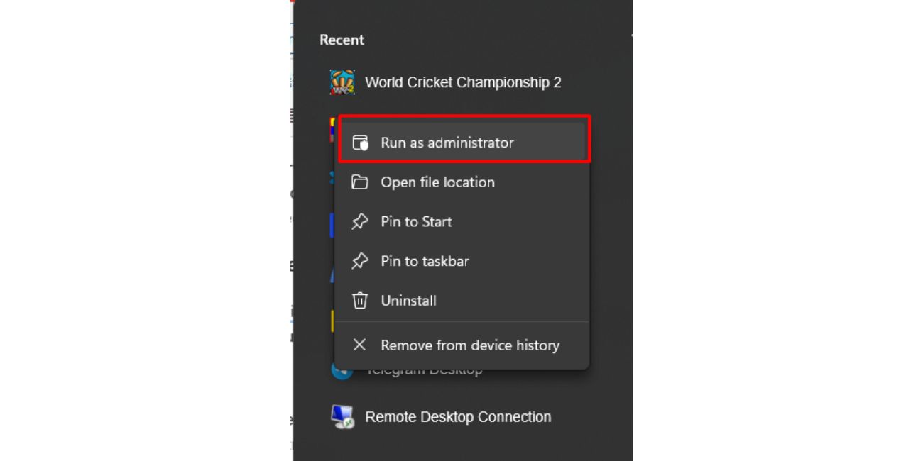 Run the Installer as Administrator